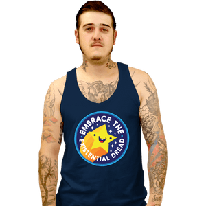 Shirts Tank Top, Unisex / Small / Navy Existential Dread