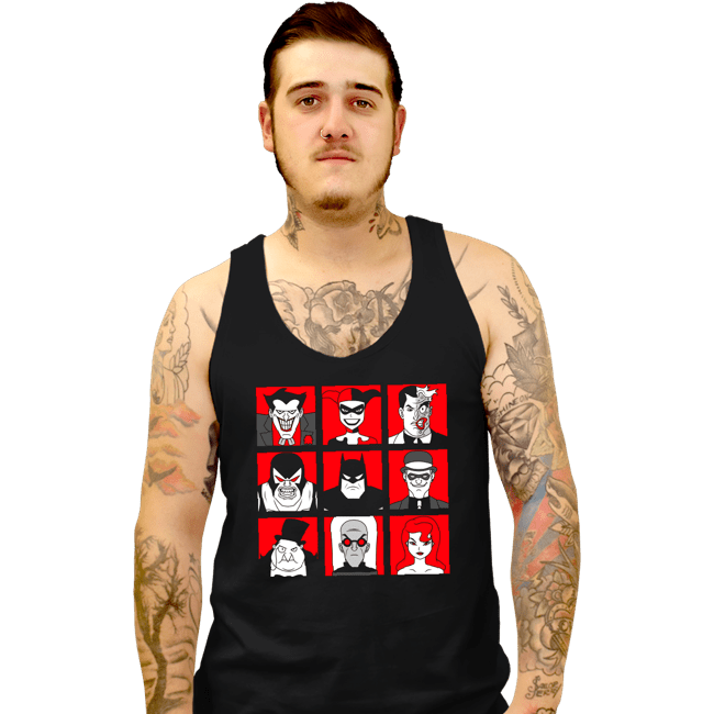 Secret_Shirts Tank Top, Unisex / Small / Black Bat Villains