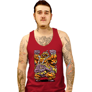 Daily_Deal_Shirts Tank Top, Unisex / Small / Red Mechanical Madman