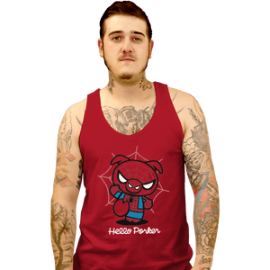 Shirts Tank Top, Unisex / Small / Red Hello Porker