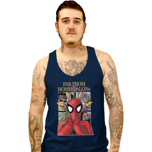 Shirts Tank Top, Unisex / Small / Navy Far From Home Alone