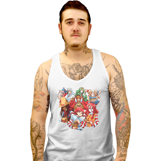 Secret_Shirts Tank Top, Unisex / Small / White Fast Waifus!