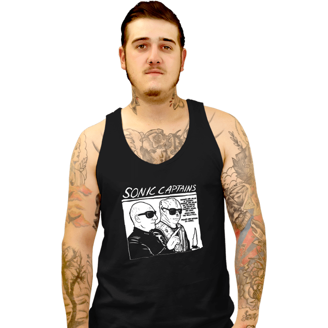 Daily_Deal_Shirts Tank Top, Unisex / Small / Black Sonic Captains