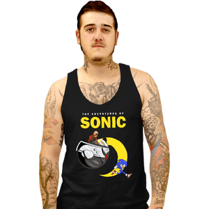 Shirts Tank Top, Unisex / Small / Black The Adventures of Sonic