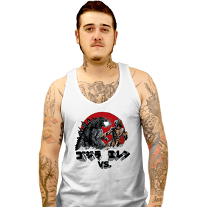 Shirts Tank Top, Unisex / Small / White Kaiju VS Titan