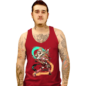 Daily_Deal_Shirts Tank Top, Unisex / Small / Red Dual Sword Users