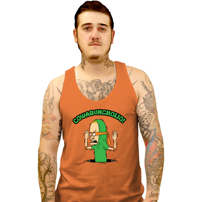 Secret_Shirts Tank Top, Unisex / Small / Orange Cowa-Bungholio!