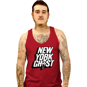 Daily_Deal_Shirts Tank Top, Unisex / Small / Red New York Ghost