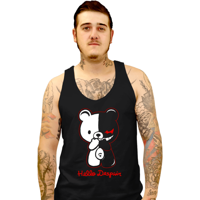 Shirts Tank Top, Unisex / Small / Black Hello Despair