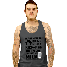 Load image into Gallery viewer, Daily_Deal_Shirts Tank Top, Unisex / Small / Charcoal Drink Milk
