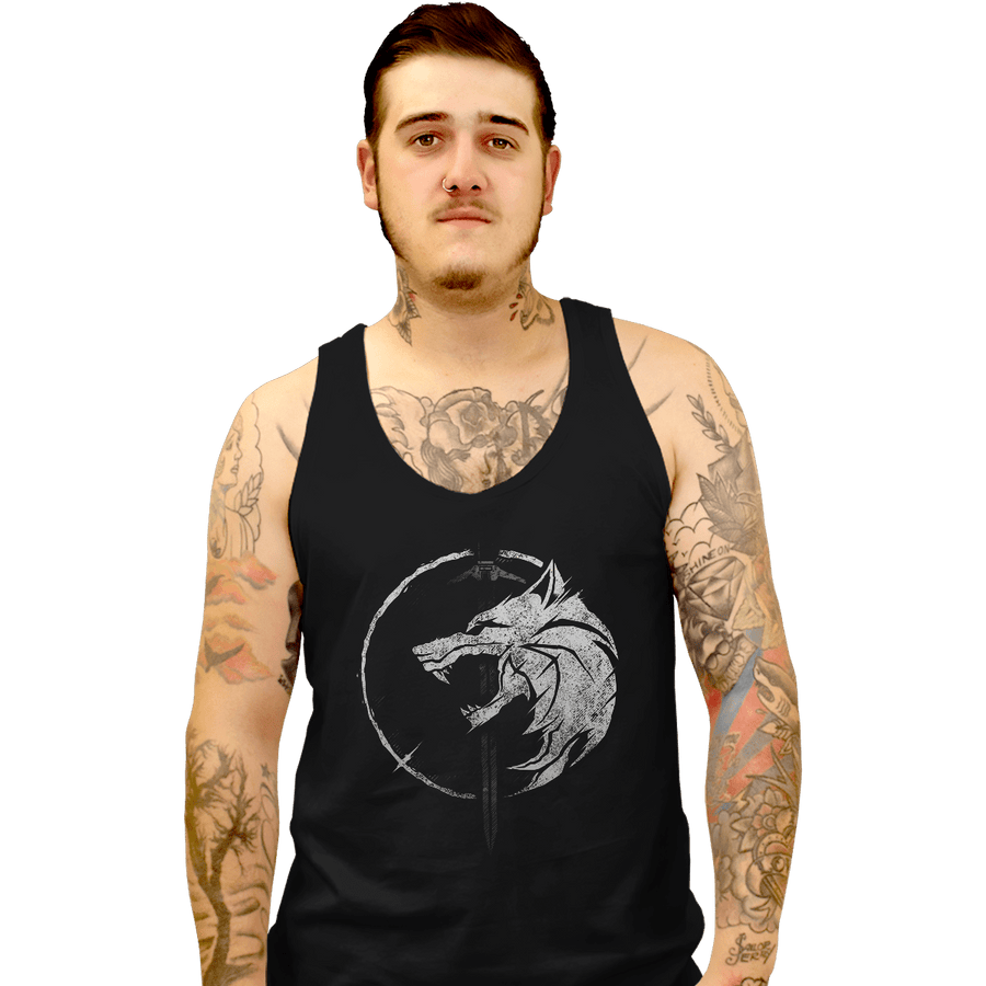 Shirts Tank Top, Unisex / Small / Black WH1T3 W0LF