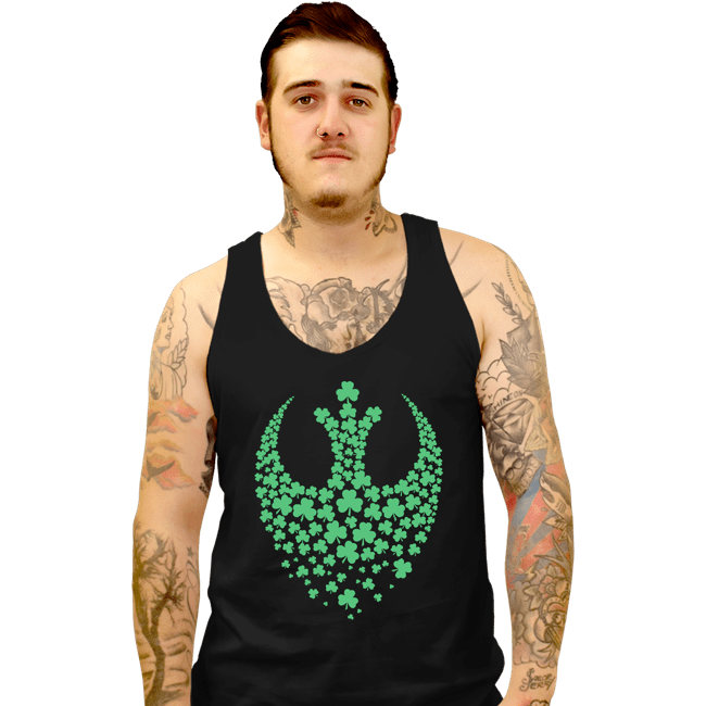Secret_Shirts Tank Top, Unisex / Small / Black Shamrock Rebel