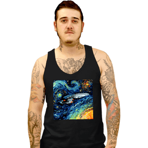 Last_Chance_Shirts Tank Top, Unisex / Small / Black Van Gogh Never Boldly Went