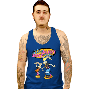 Secret_Shirts Tank Top, Unisex / Small / Royal Blue Stay Safe