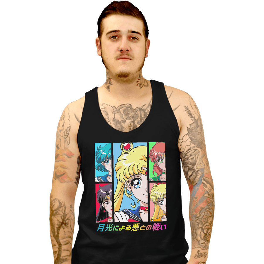 Shirts Tank Top, Unisex / Small / Black Moon Prism Power