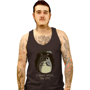 Shirts Tank Top, Unisex / Small / Black I Know Where You Live