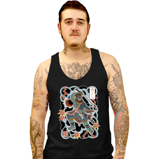 Daily_Deal_Shirts Tank Top, Unisex / Small / Black Irezumi Ganon