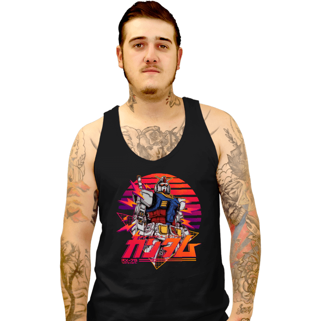 Secret_Shirts Tank Top, Unisex / Small / Black Gundam 78 Retro