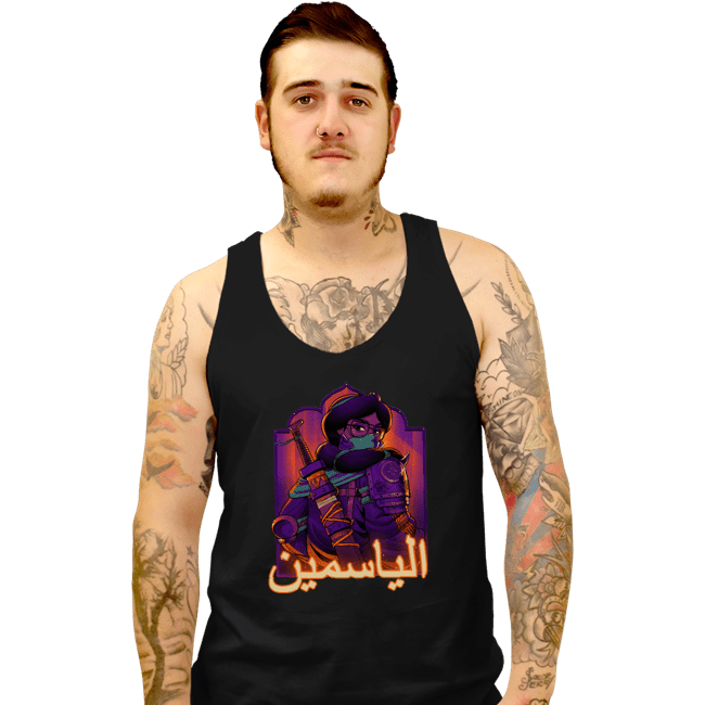 Daily_Deal_Shirts Tank Top, Unisex / Small / Black Jasmine Lights