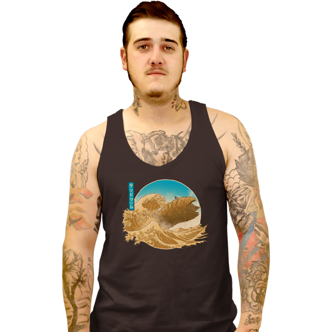 Daily_Deal_Shirts Tank Top, Unisex / Small / Black The Great Wave off Arrakis