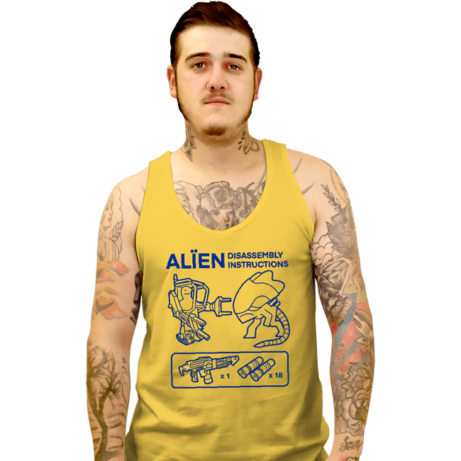 Secret_Shirts Tank Top, Unisex / Small / Gold Alien Guide