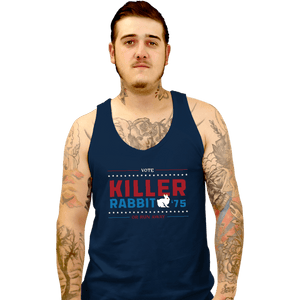 Shirts Tank Top, Unisex / Small / Navy Vote Killer Rabbit