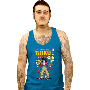 Shirts Tank Top, Unisex / Small / Sapphire The Incredible Goku