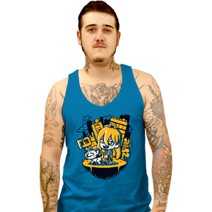 Daily_Deal_Shirts Tank Top, Unisex / Small / Sapphire Chainsaw Power
