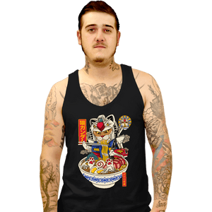 Daily_Deal_Shirts Tank Top, Unisex / Small / Black Ramen Gundam