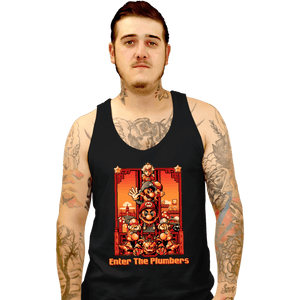 Daily_Deal_Shirts Tank Top, Unisex / Small / Black Enter The Plumbers