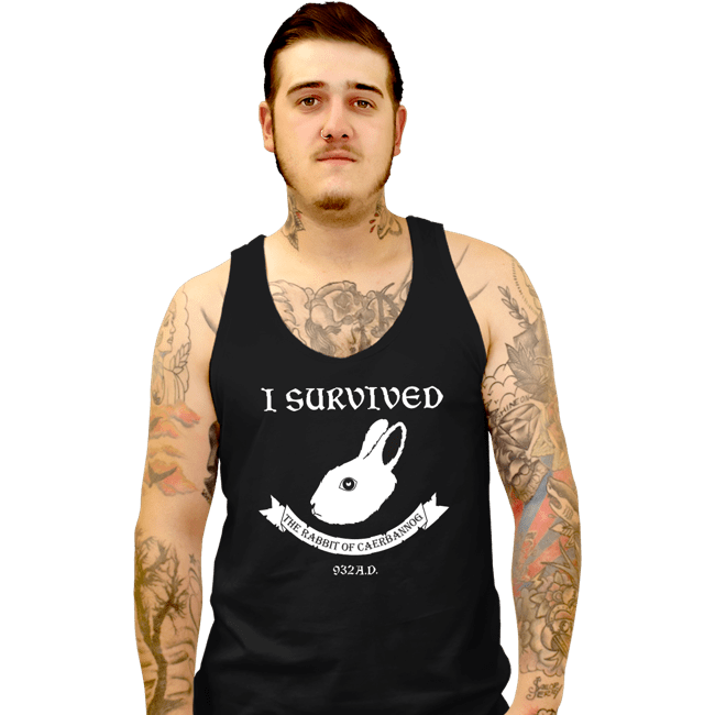 Shirts Tank Top, Unisex / Small / Black Rabbit