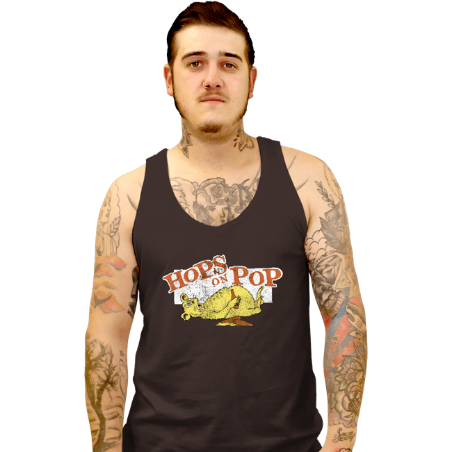 Shirts Tank Top, Unisex / Small / Black Hops On Pop