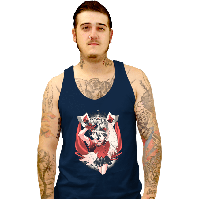 Daily_Deal_Shirts Tank Top, Unisex / Small / Navy Fortune Teller
