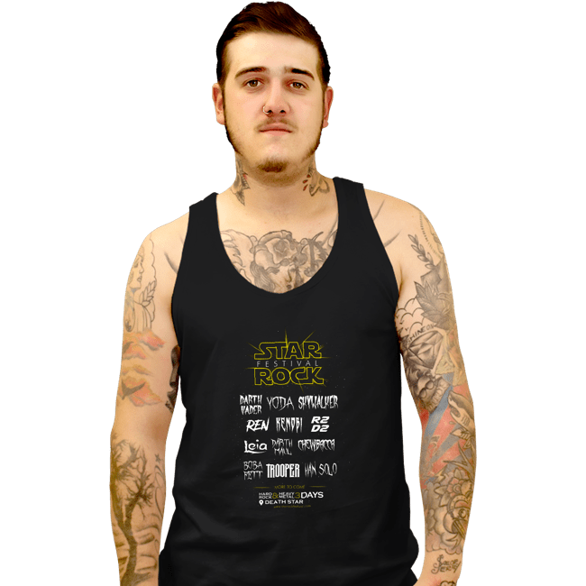 Shirts Tank Top, Unisex / Small / Black Star Rock