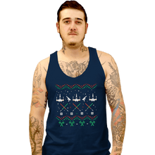 Load image into Gallery viewer, Secret_Shirts Tank Top, Unisex / Small / Navy A Rogue Christmas
