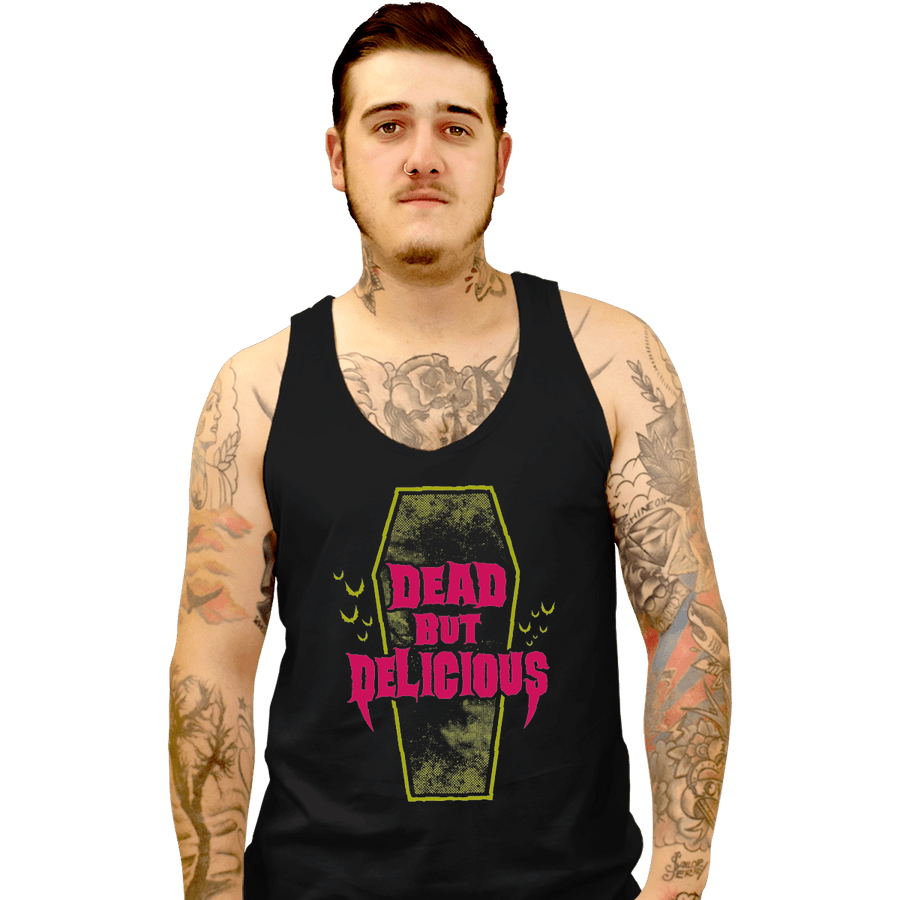 Shirts Tank Top, Unisex / Small / Black Dead But Delicious