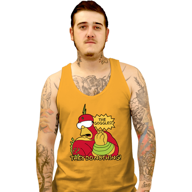 Secret_Shirts Tank Top, Unisex / Small / Gold The Goggles!