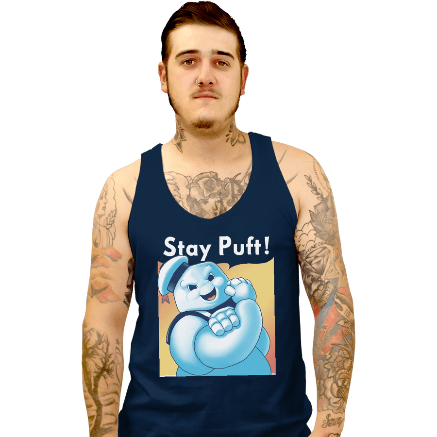 Shirts Fitted Shirts, Woman / Small / Navy Stay Puft!