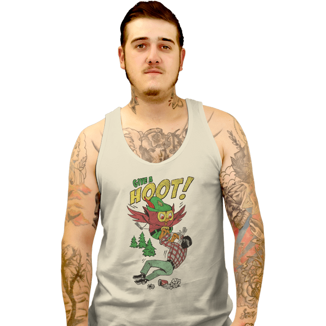 Secret_Shirts Tank Top, Unisex / Small / White Give A Hoot