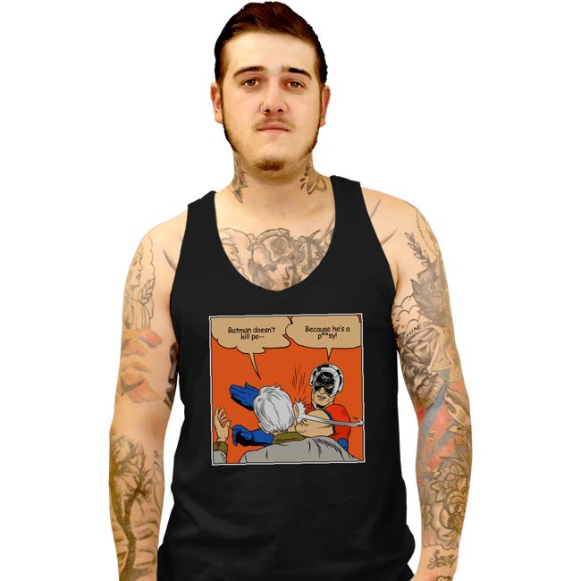 Secret_Shirts Tank Top, Unisex / Small / Black Peace Slap