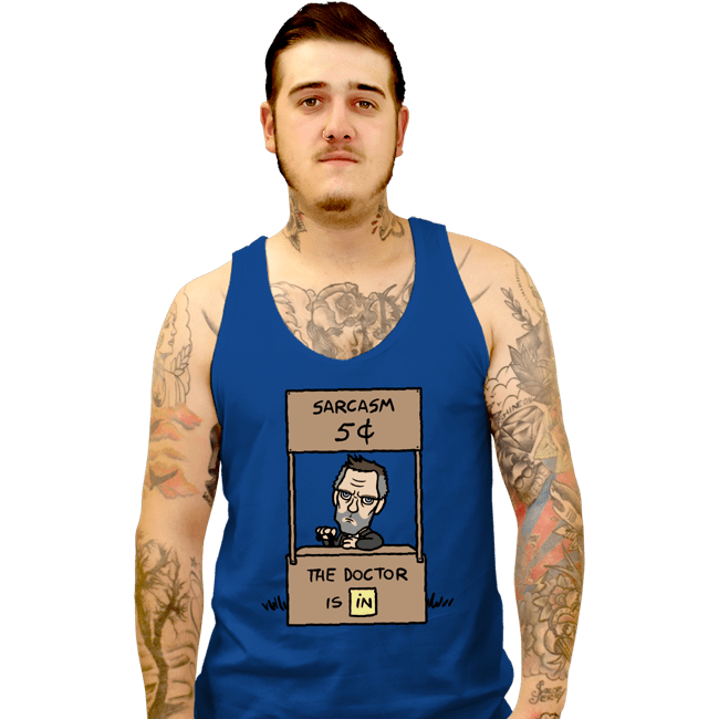 Secret_Shirts Tank Top, Unisex / Small / Royal Blue Sarcasm Stand