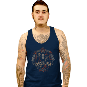 Shirts Tank Top, Unisex / Small / Navy Gamer Crest