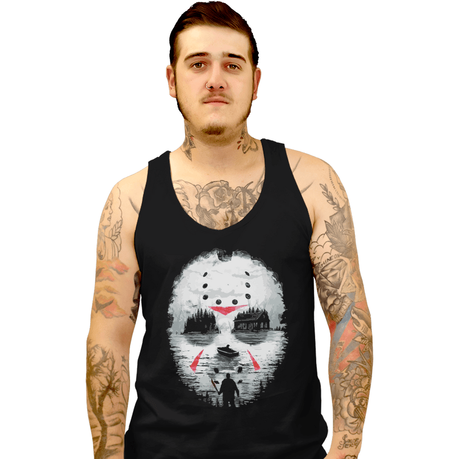Shirts Tank Top, Unisex / Small / Black Friday Night Terror