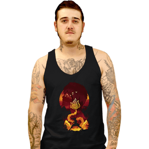 Daily_Deal_Shirts Tank Top, Unisex / Small / Black Firebender