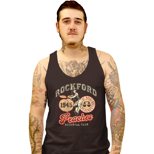 Daily_Deal_Shirts Tank Top, Unisex / Small / Black Rockford Peaches