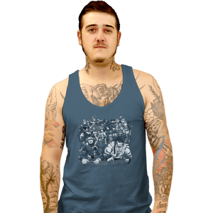 Shirts Tank Top, Unisex / Small / Indigo Blue Fun With Old Friends