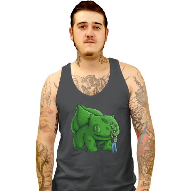 Shirts Tank Top, Unisex / Small / Charcoal Plant Type Monster