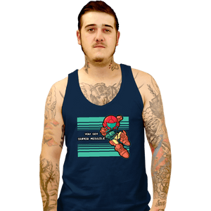 Daily_Deal_Shirts Tank Top, Unisex / Small / Navy Mega Missile!