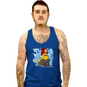 Shirts Tank Top, Unisex / Small / Royal Blue The Little Beerman