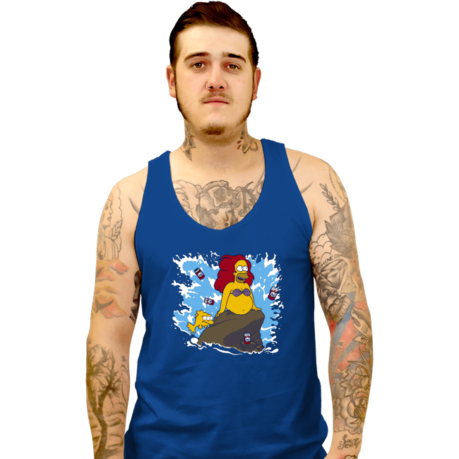 Shirts Tank Top, Unisex / Small / Royal Blue The Little Beerman